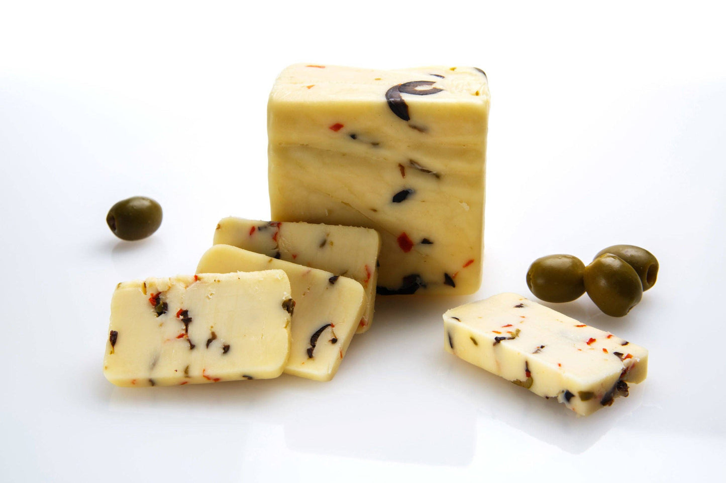 New - Olive Cheddar Cheese