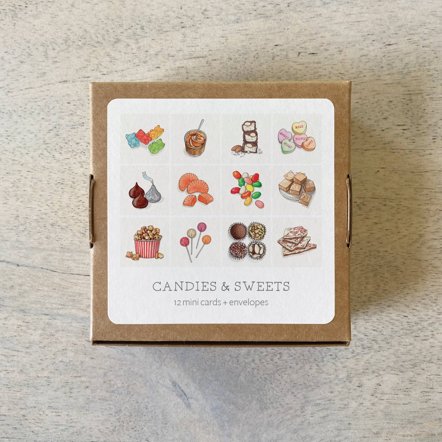 Mini Cards Set / Candies & Sweets