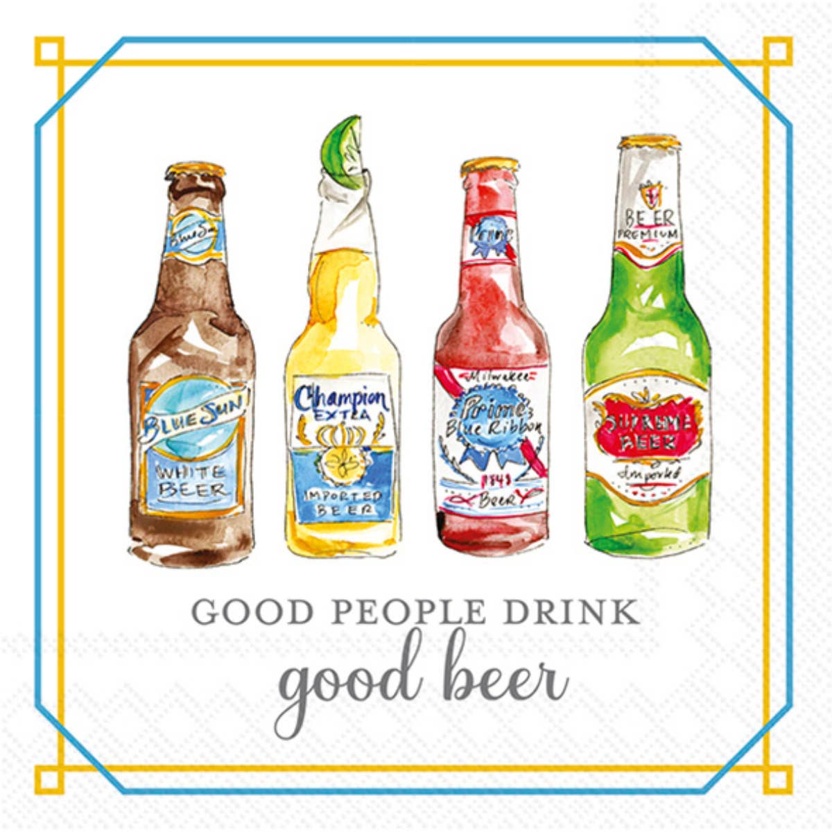 Good Beer Paper Cocktail Napkins