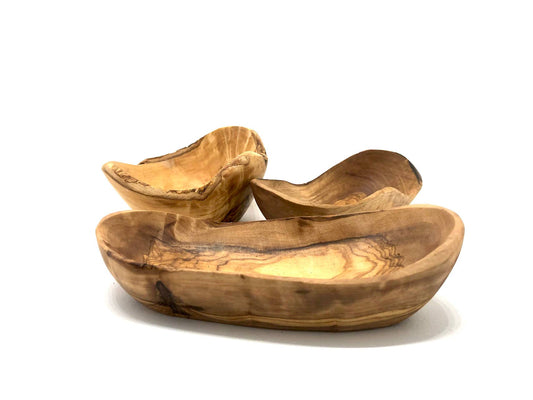 Medium Olive Wood Rustic Bowl