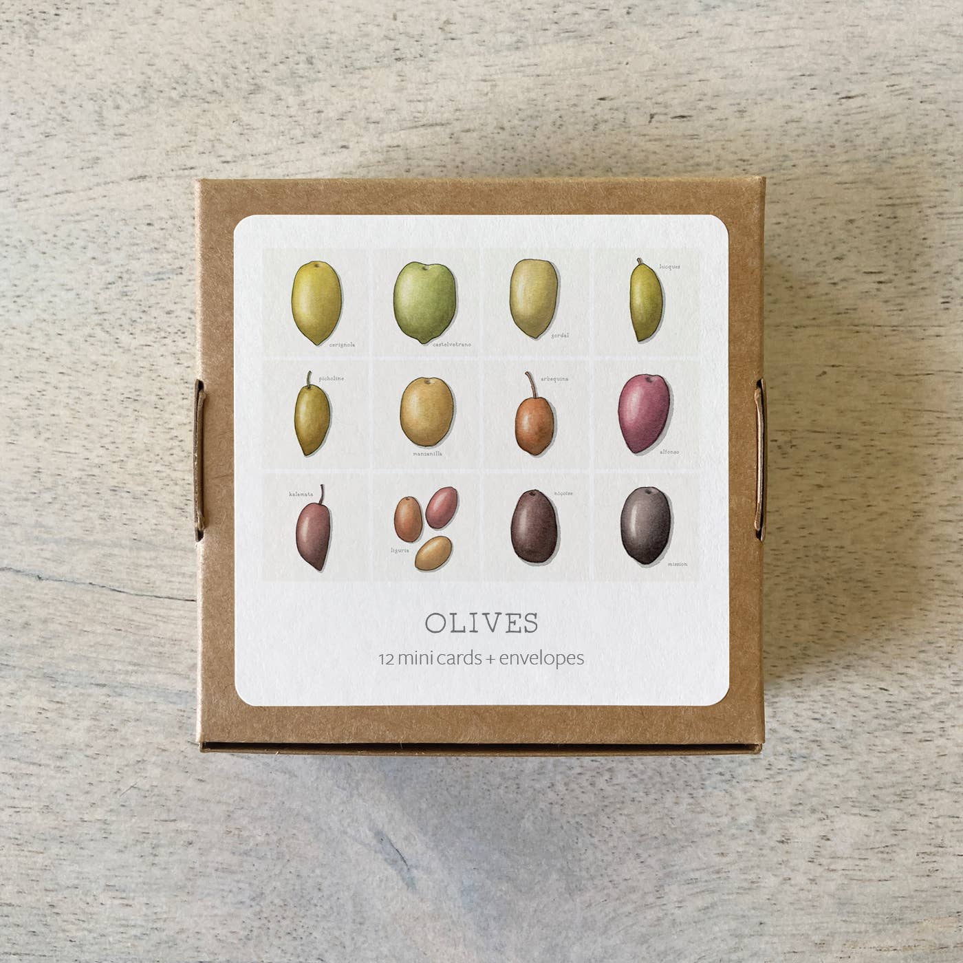 Mini Cards Set / Olives
