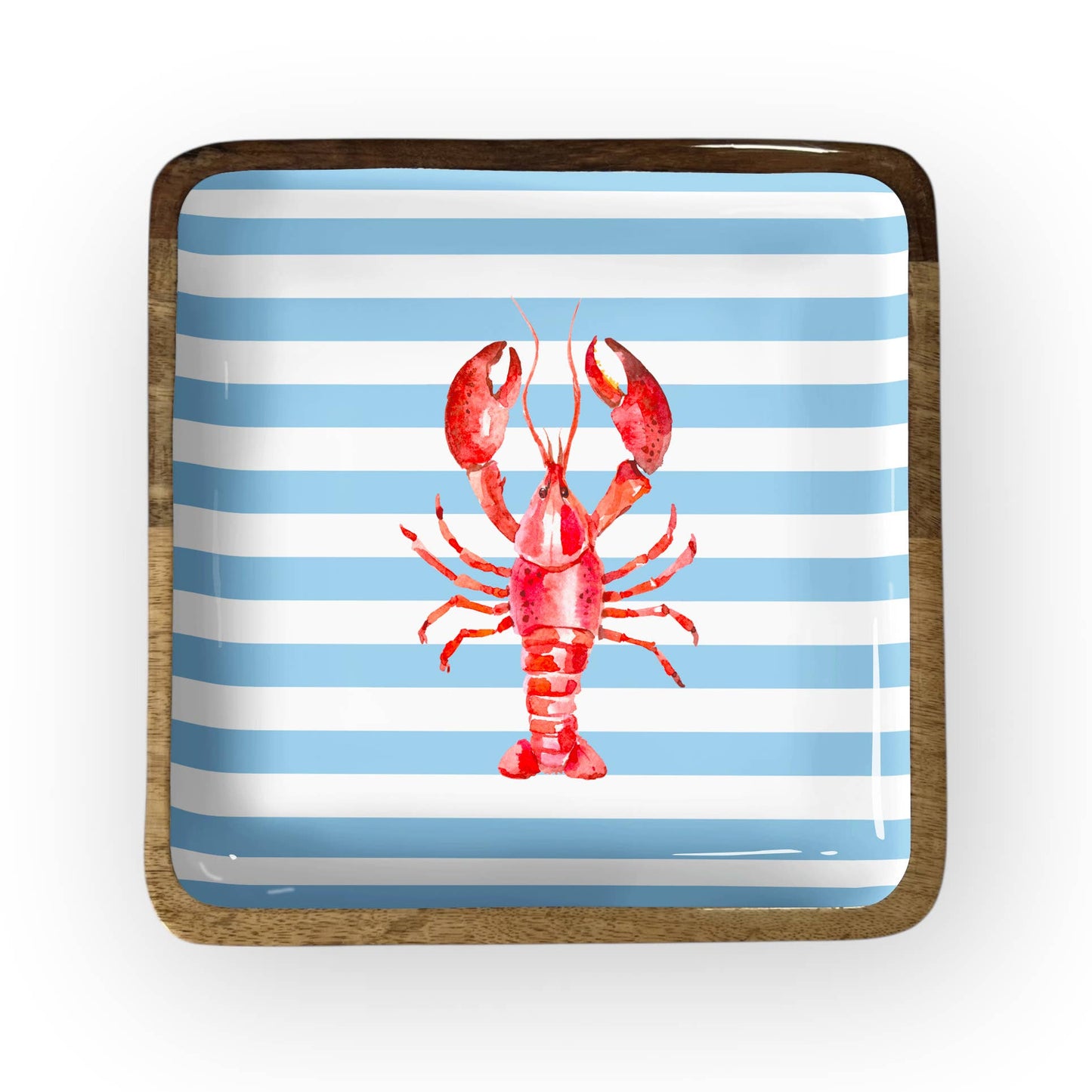 Lobster Stripe Square Trays