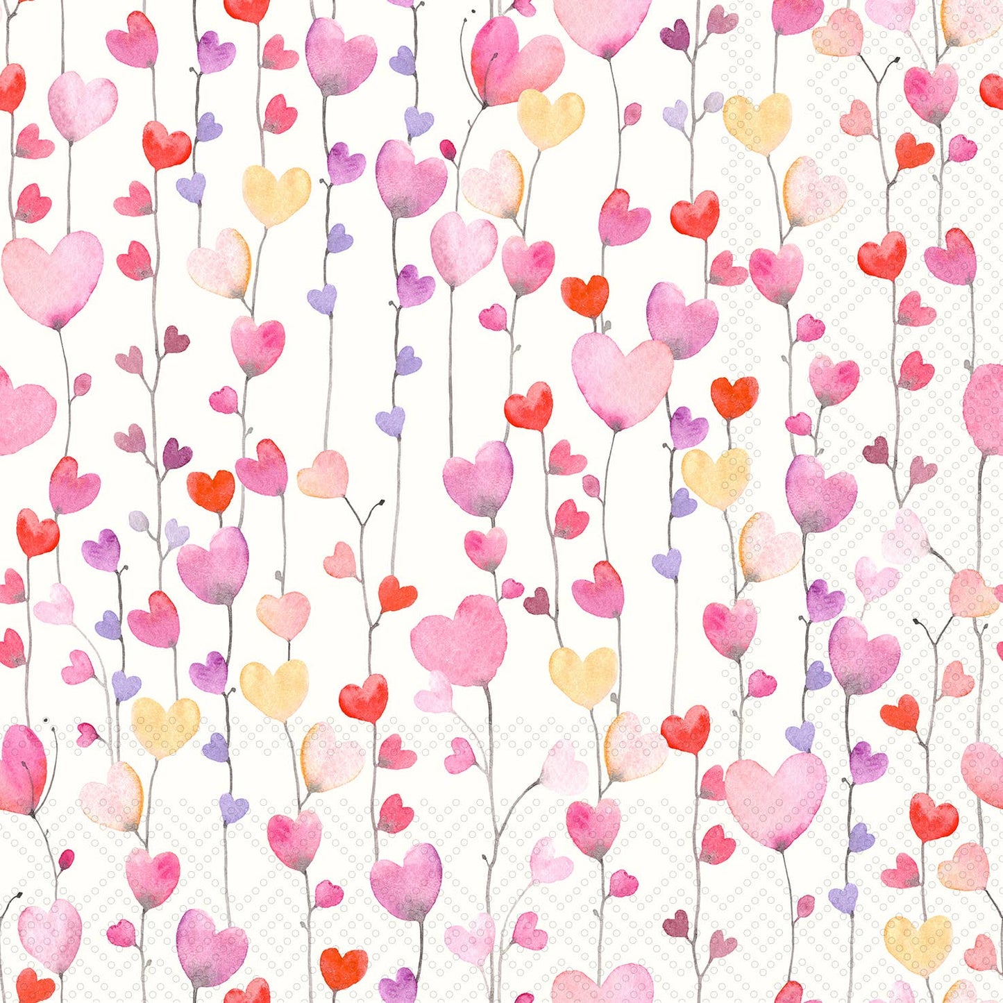 Heart On A String Paper Cocktail Napkins