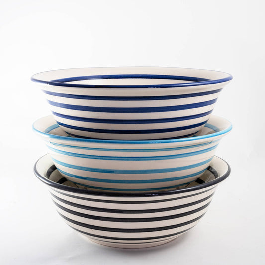 Deep Ceramic Salad Bowl