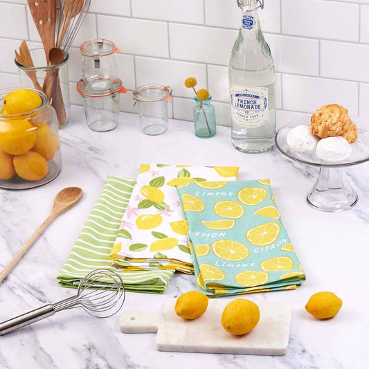 Limone Cotton Kitchen Towels
