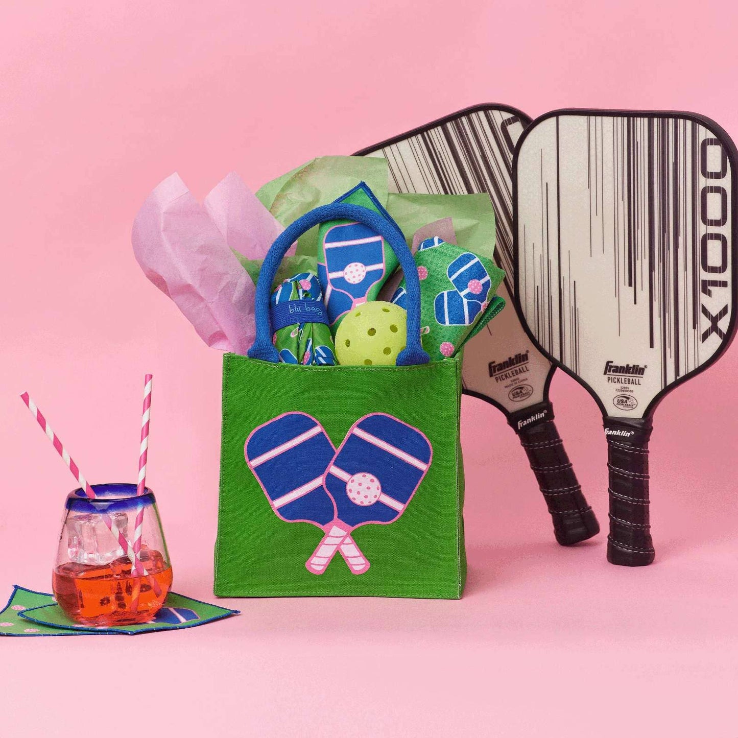 Pickleball Green Reusable Gift Bag