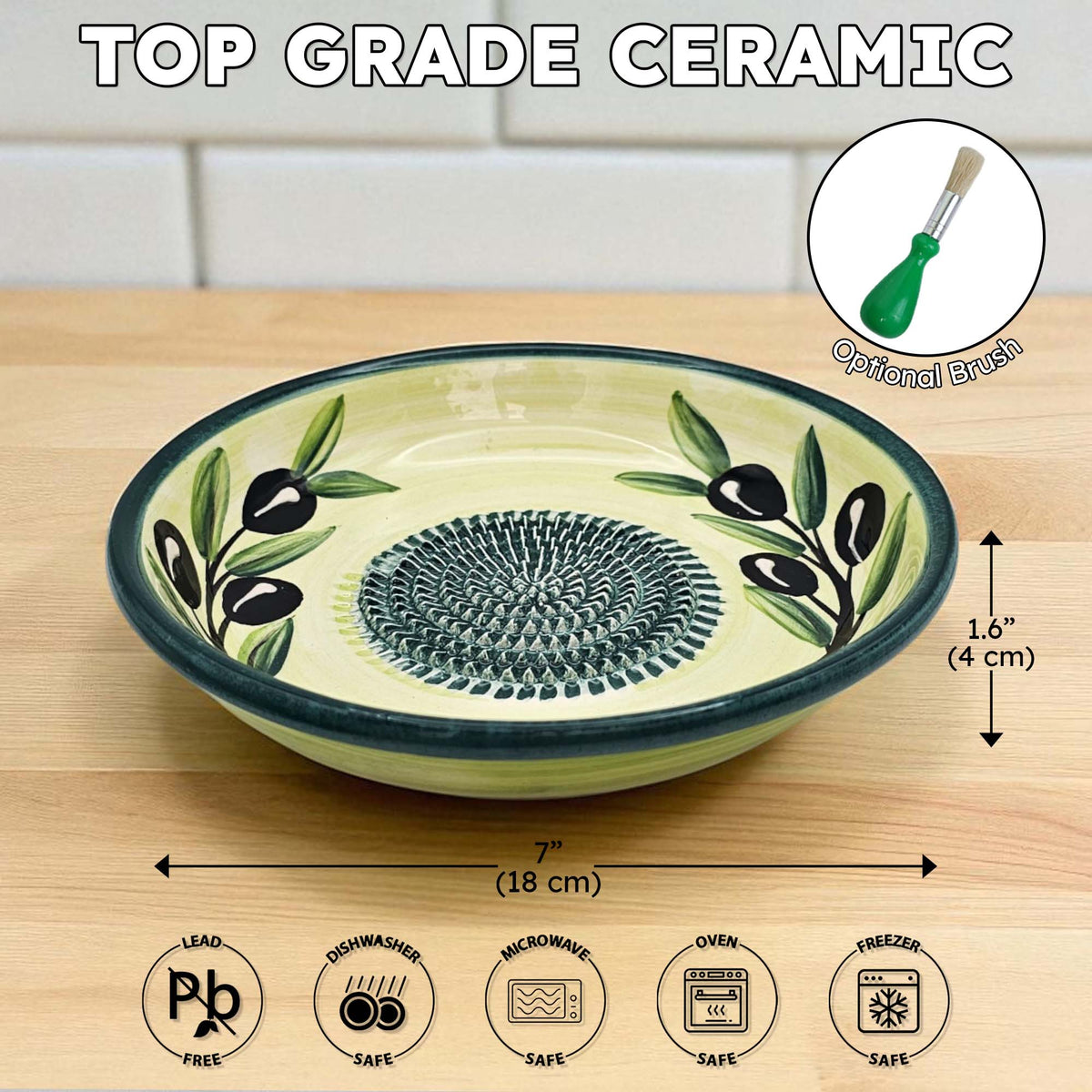Ceramic Grater Bowl
