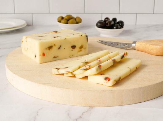 New - Olive Cheddar Cheese