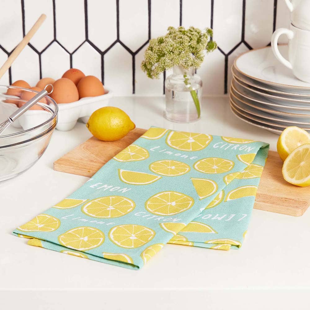 Limone Cotton Kitchen Towels