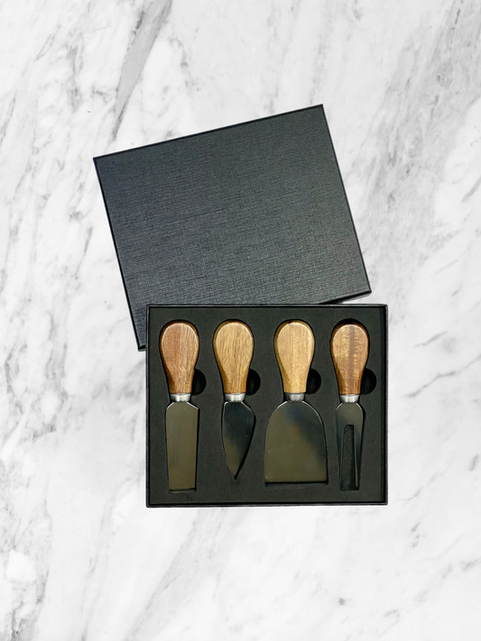 Wooden Cheese Utensils Gift Box