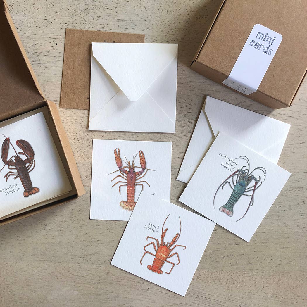 Mini Cards Set / Lobsters