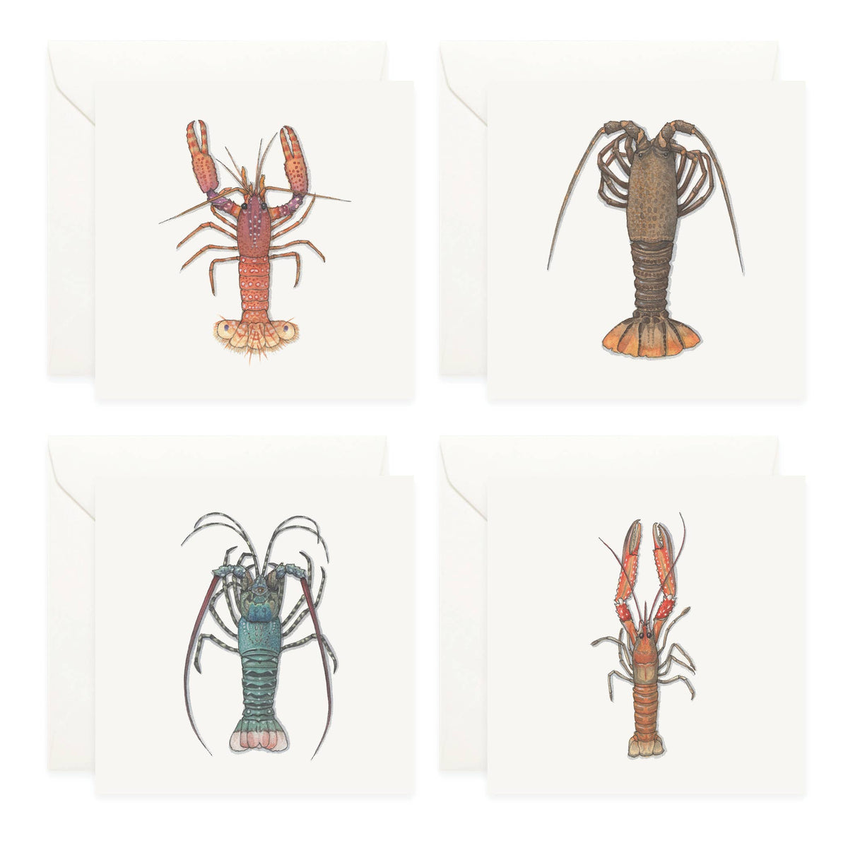 Mini Cards Set / Lobsters
