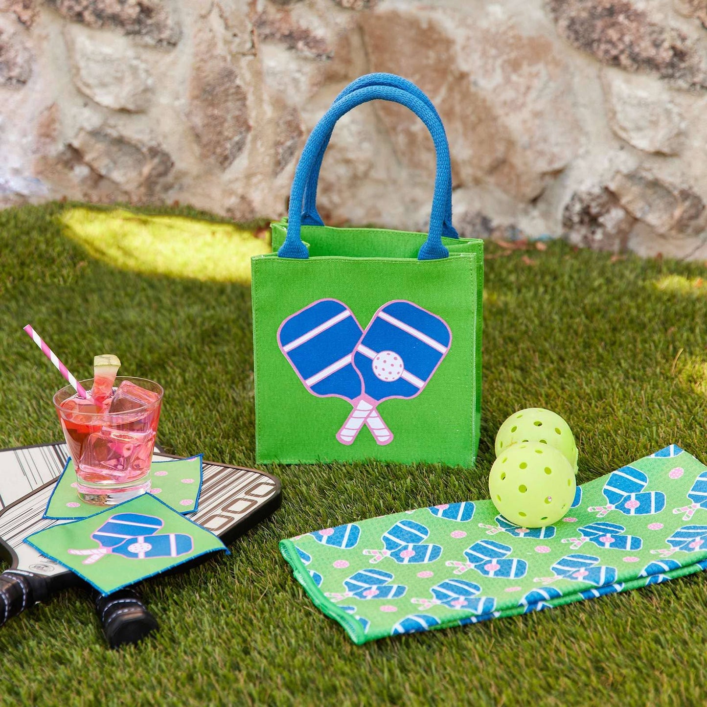 Pickleball Green Reusable Gift Bag