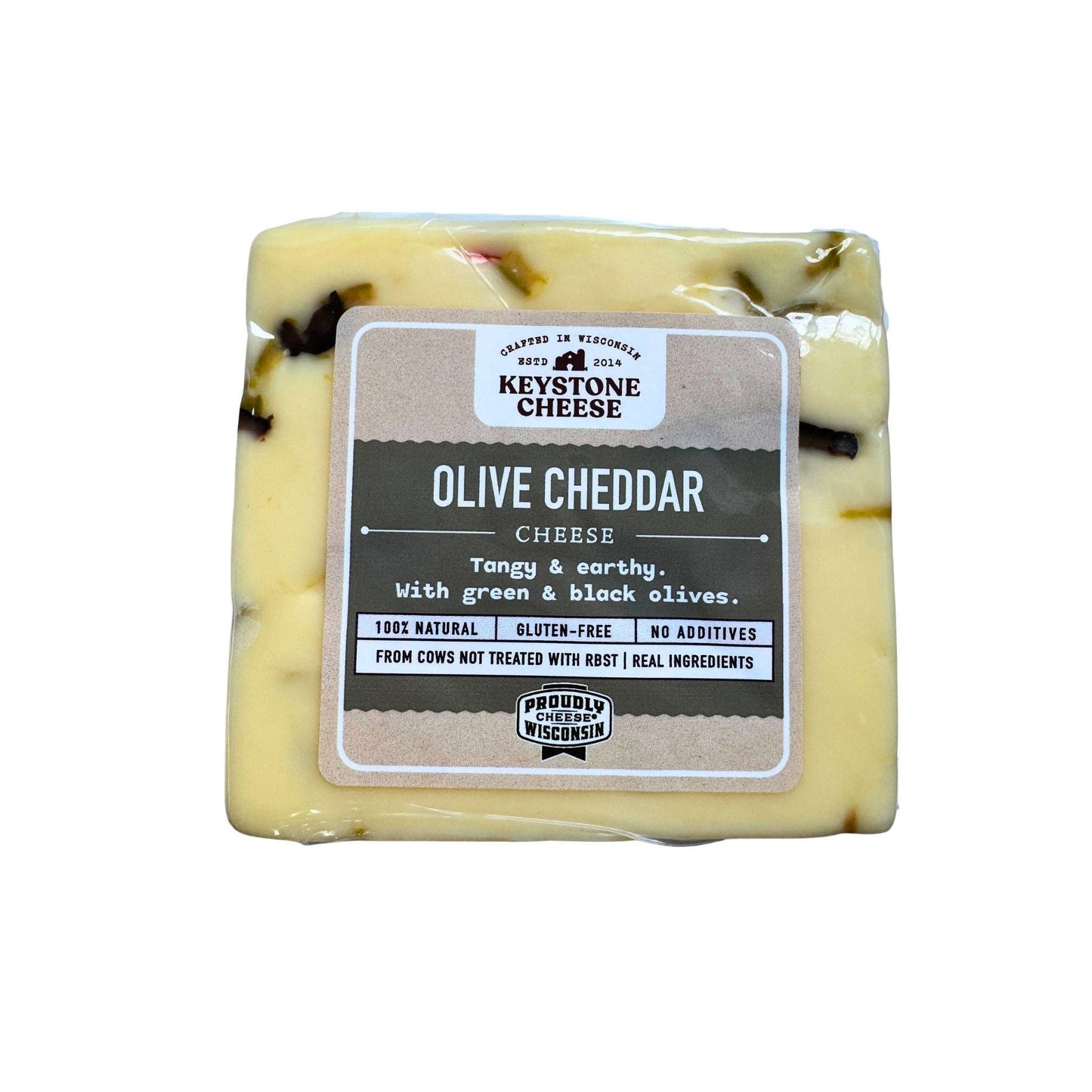 New - Olive Cheddar Cheese