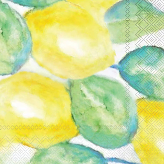 Paper Cocktail Napkin 20 Ct Lemon Verbena Mangiacotti
