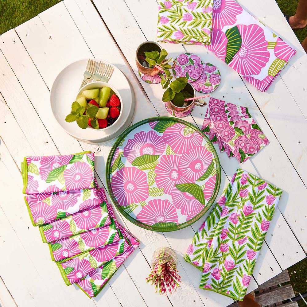 Poppy Papaver Cotton Kitchen Towels