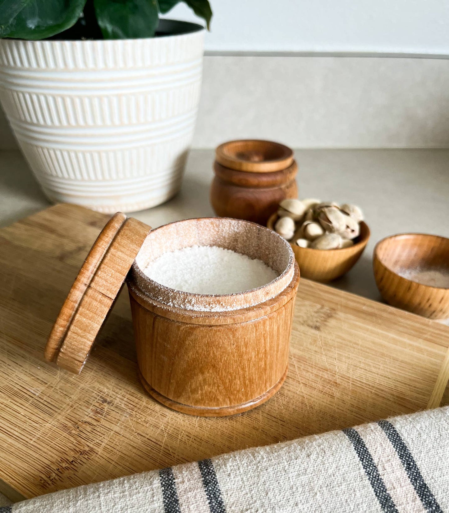 Mini Wooden Spice Container