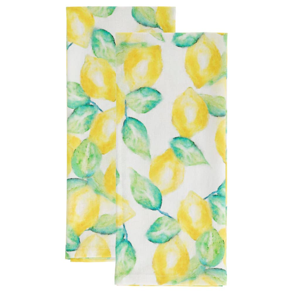 Lemon Tea Towels Set of 2