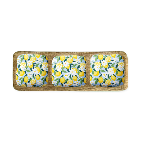 Lemon Compartments Tray