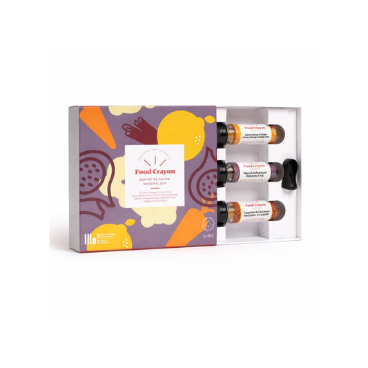 Food Crayon Seasonal - Fig, Carrot Orange Ginger, Tangerine