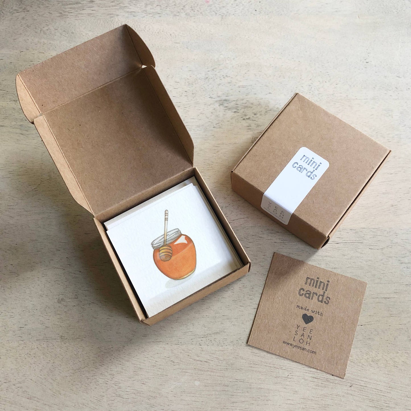 Mini Gift Card Set / Bees & Honey