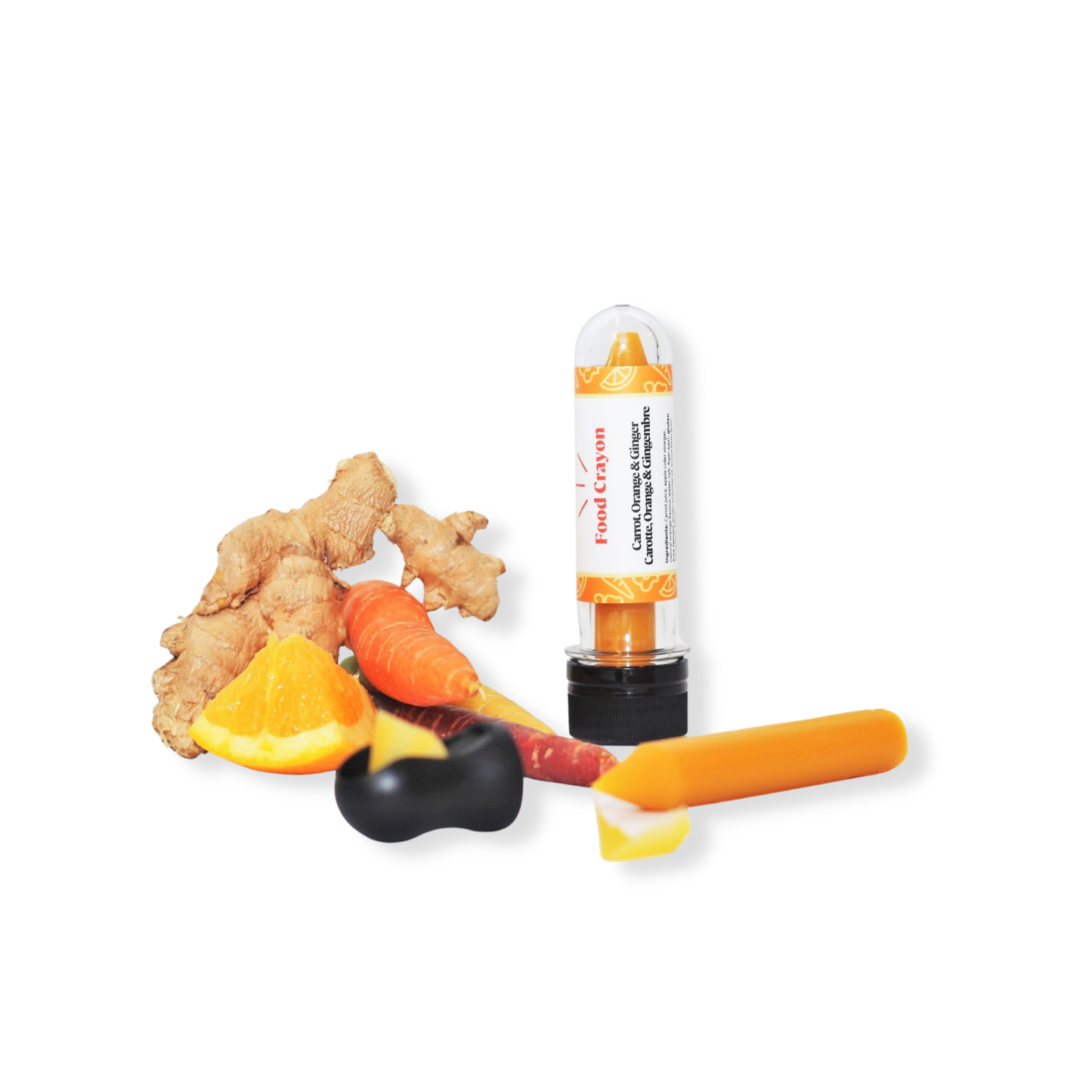 Food Crayon Seasonal - Fig, Carrot Orange Ginger, Tangerine
