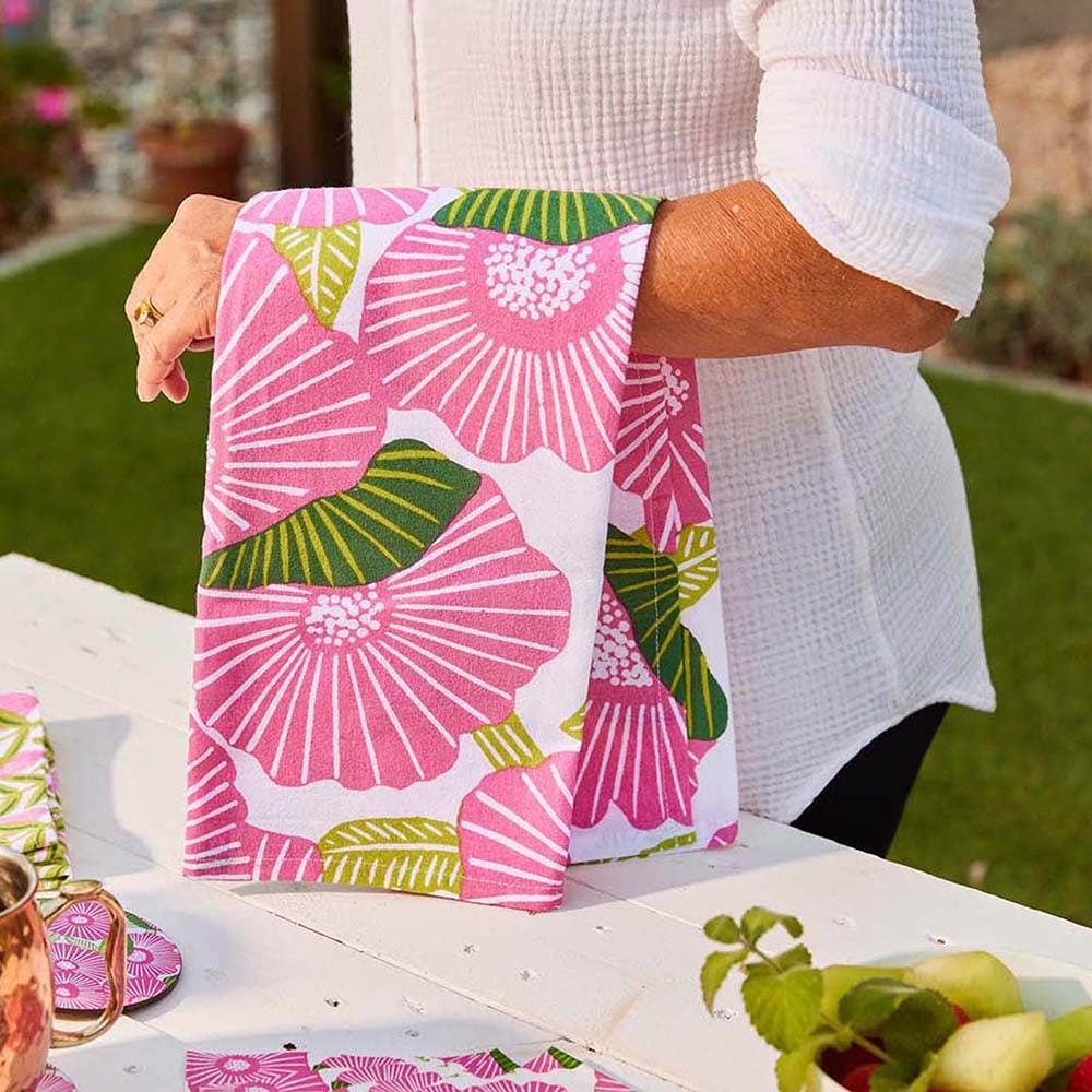 Poppy Papaver Cotton Kitchen Towels