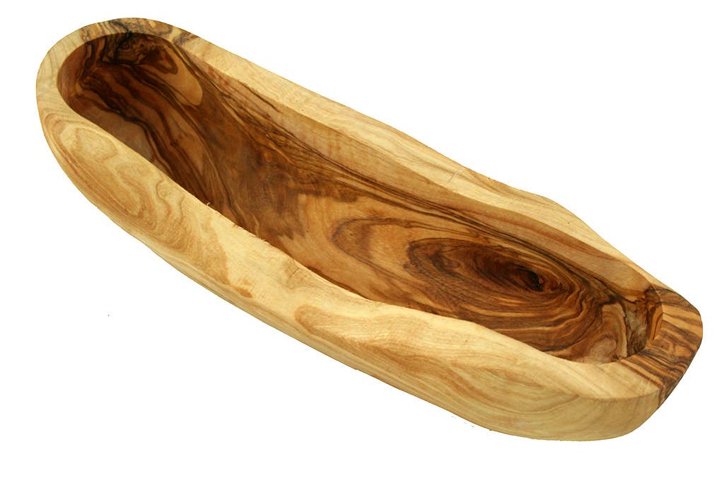 Olive Wood Rustic Bread Bowl