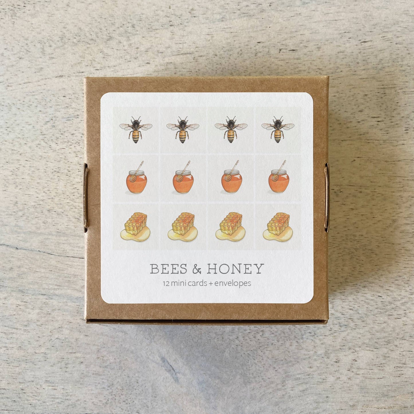 Mini Gift Card Set / Bees & Honey