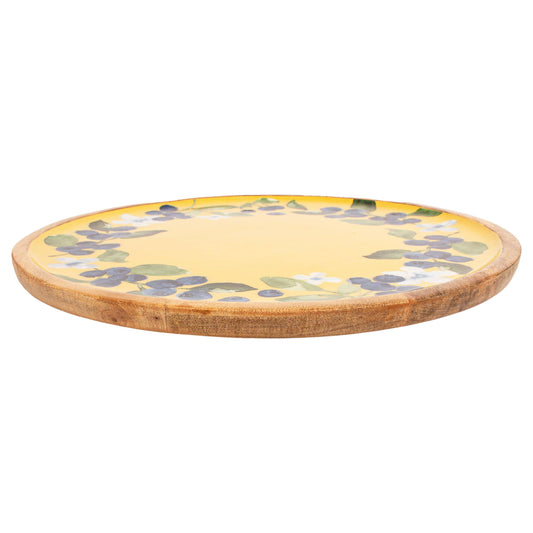 Blueberry Round Mango Wood Platter