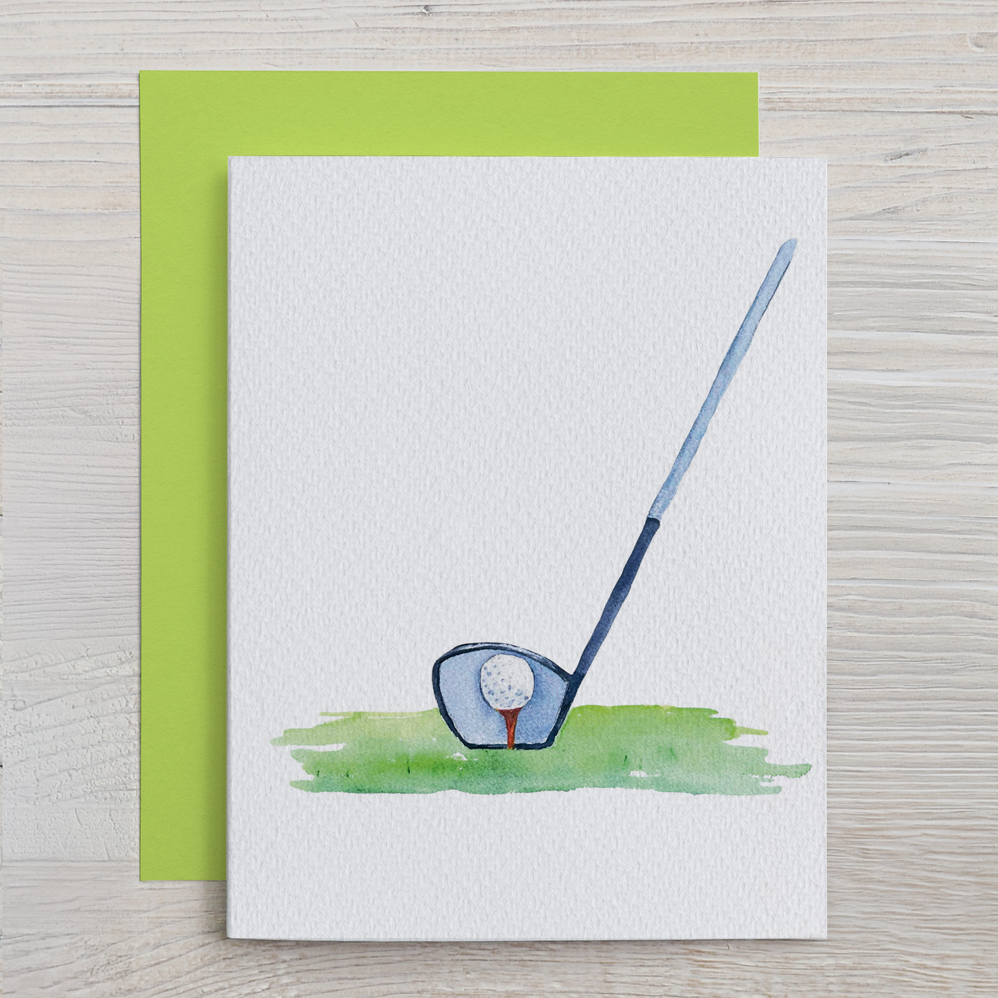 Watercolor Golf Note Card Set (6 assorted designs)