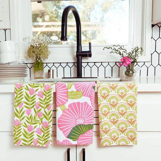 Poppy Papaver Cotton Kitchen Towels