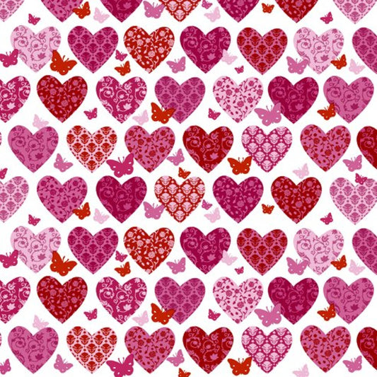 Mixed Hearts Paper Cocktail Napkins