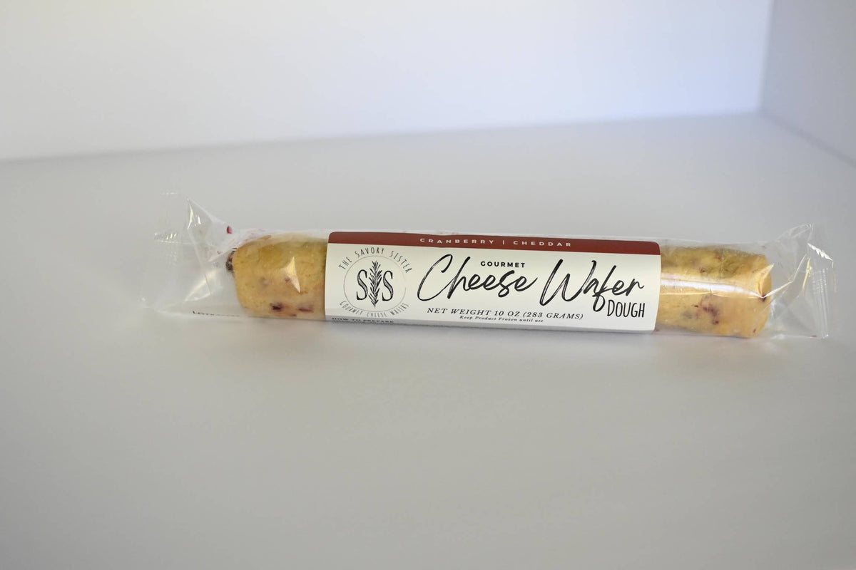 Cranberry | Cheddar Gourmet Cheese Wafer Dough Log