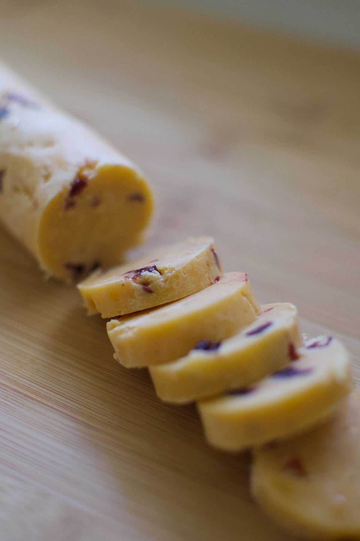 Cranberry | Cheddar Gourmet Cheese Wafer Dough Log