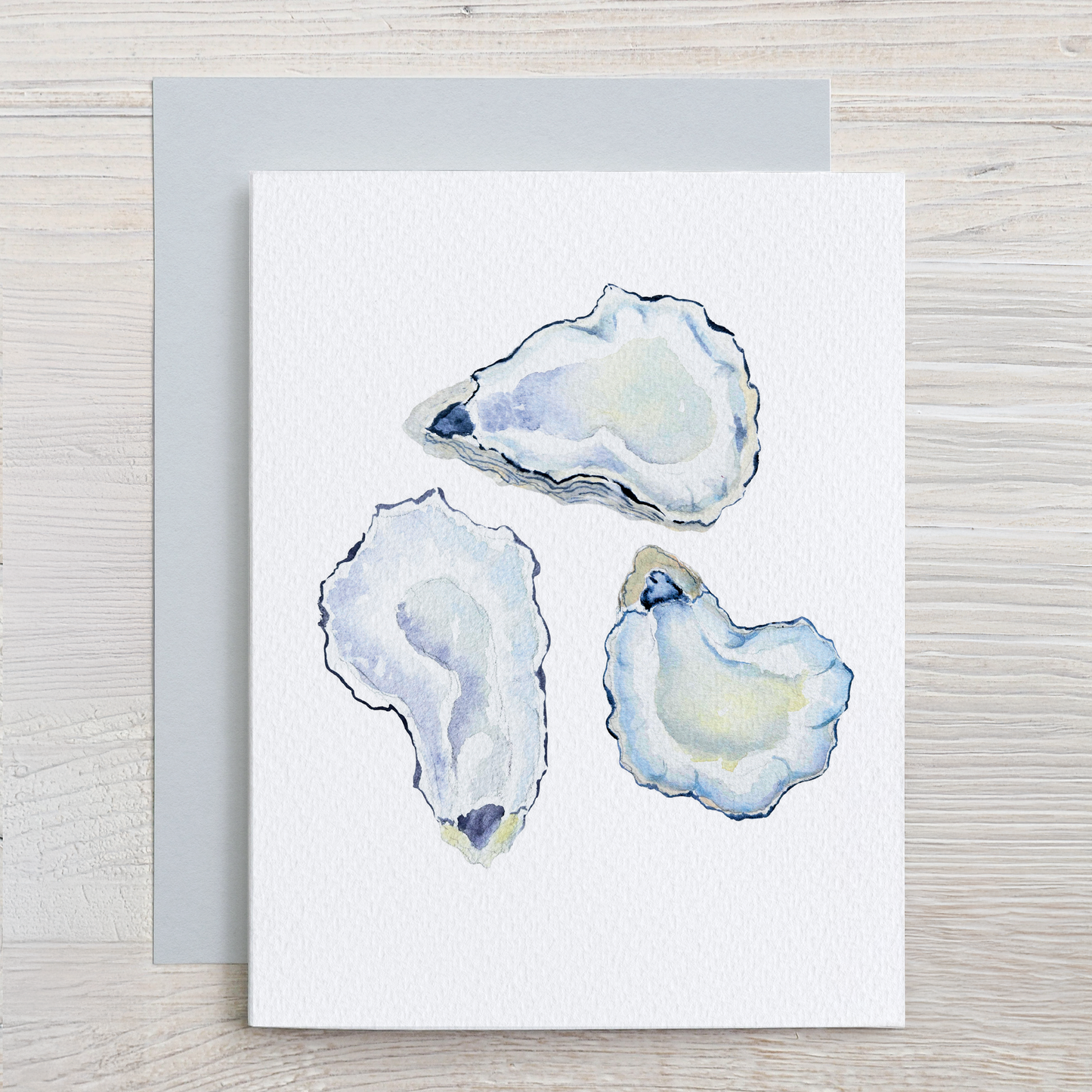Watercolor Coastal Card Set: 6 Assorted Shell & Buoy Designs