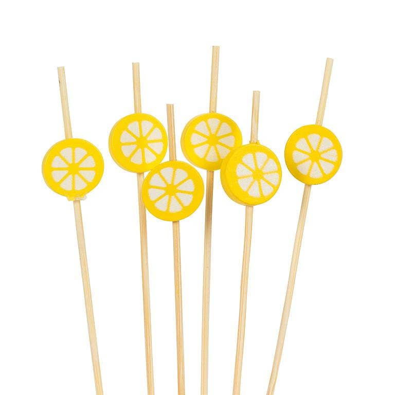 Lemons Cocktail Toothpicks