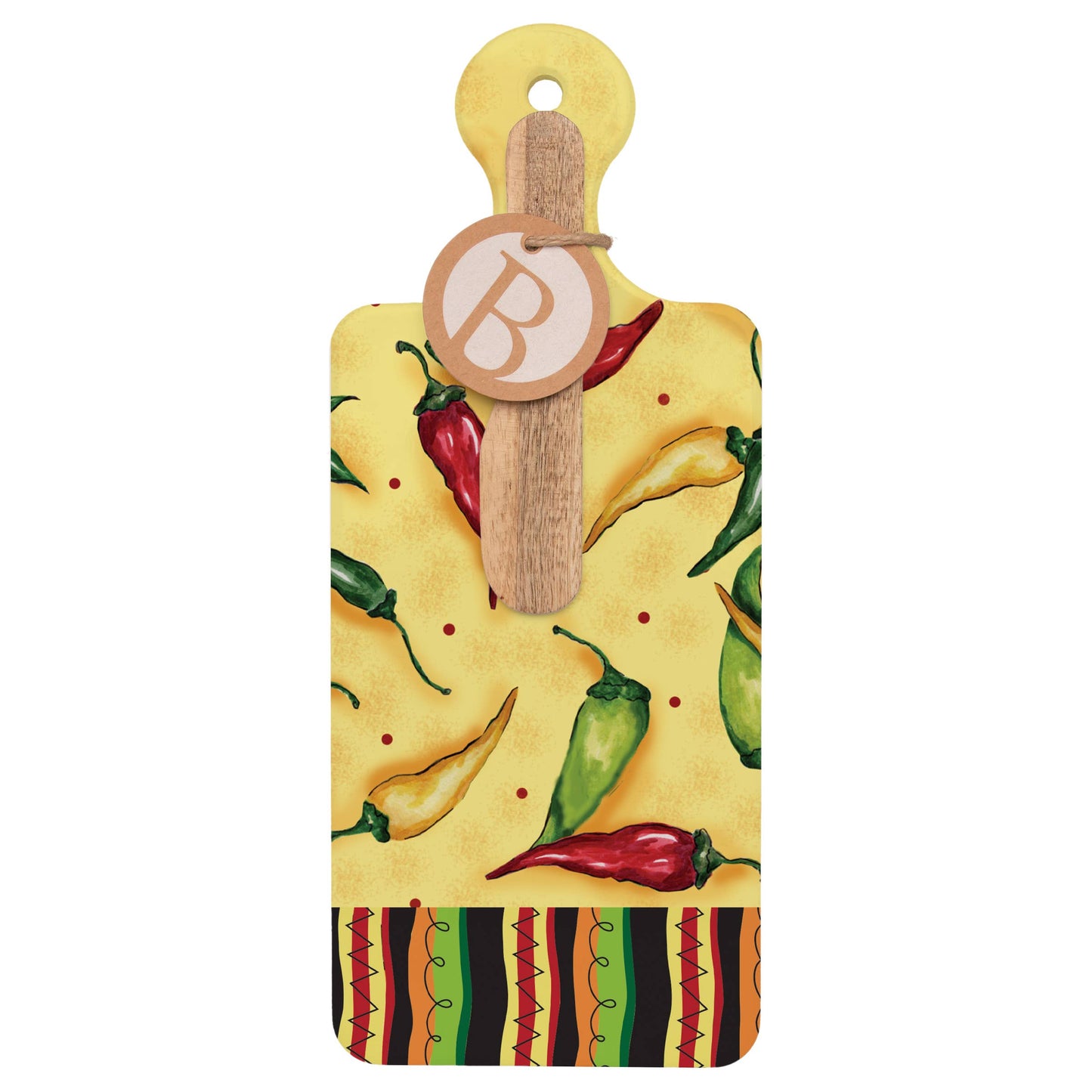 Peppers Ceramic CUTErie Board & Spreader Set