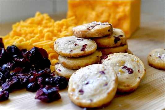Cranberry | Cheddar Gourmet Cheese Wafer Dough Log