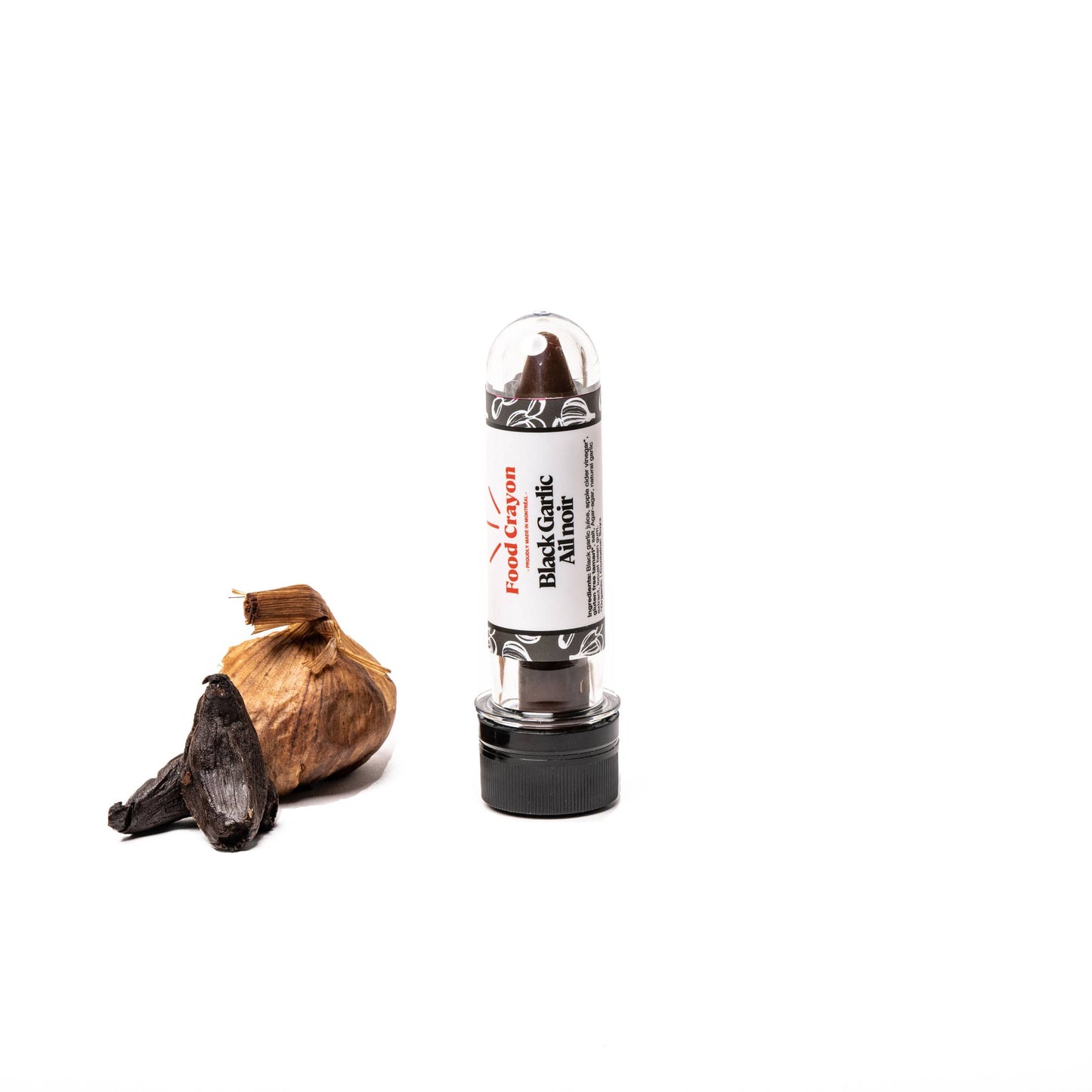 Black Garlic Food Crayon with Sharpener