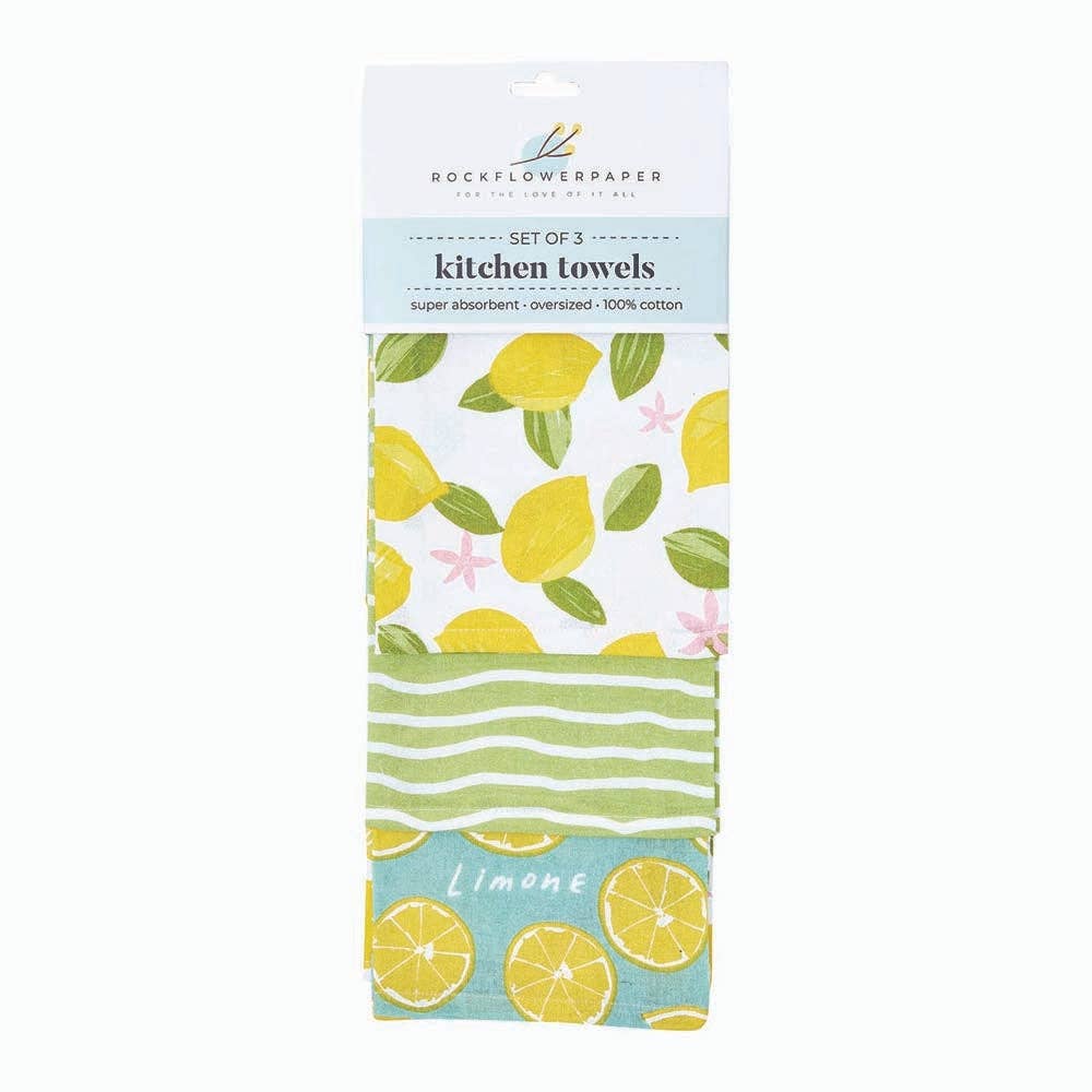 Limone Cotton Kitchen Towels