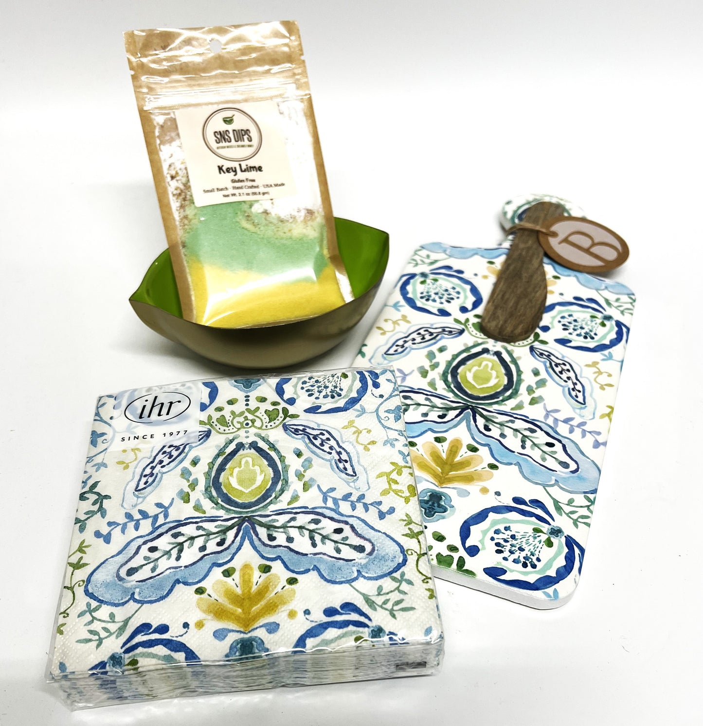 Azure Cheese Board & Lime Dish Set