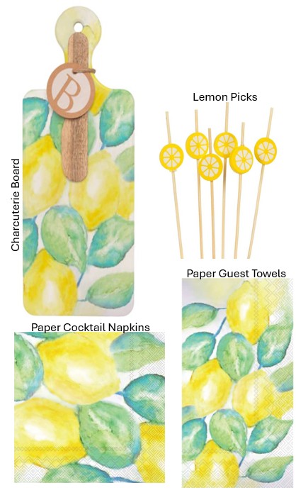 Lemon Charcuterie Set