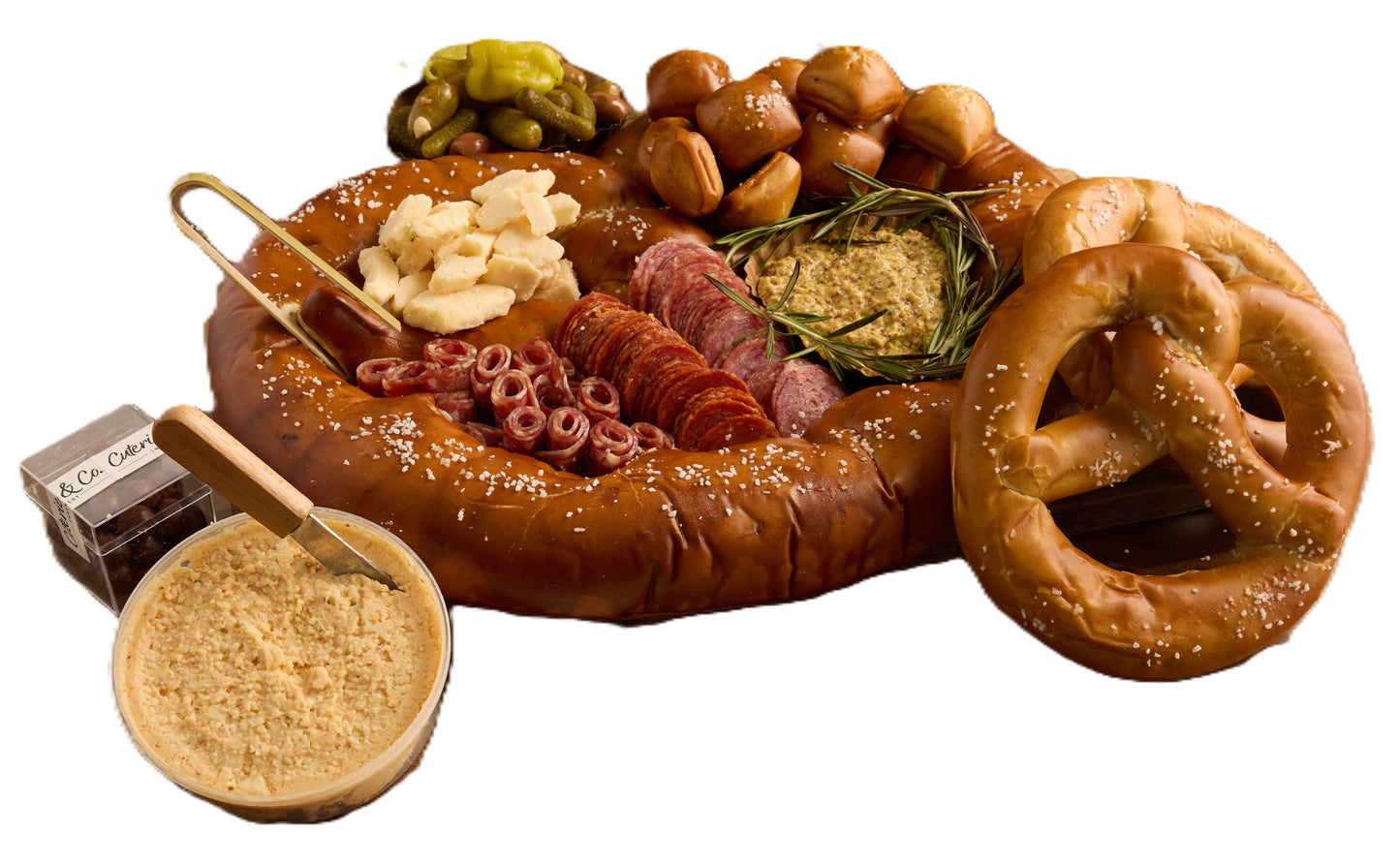 The Cheddar & Cheers Pretzel Charcuterie