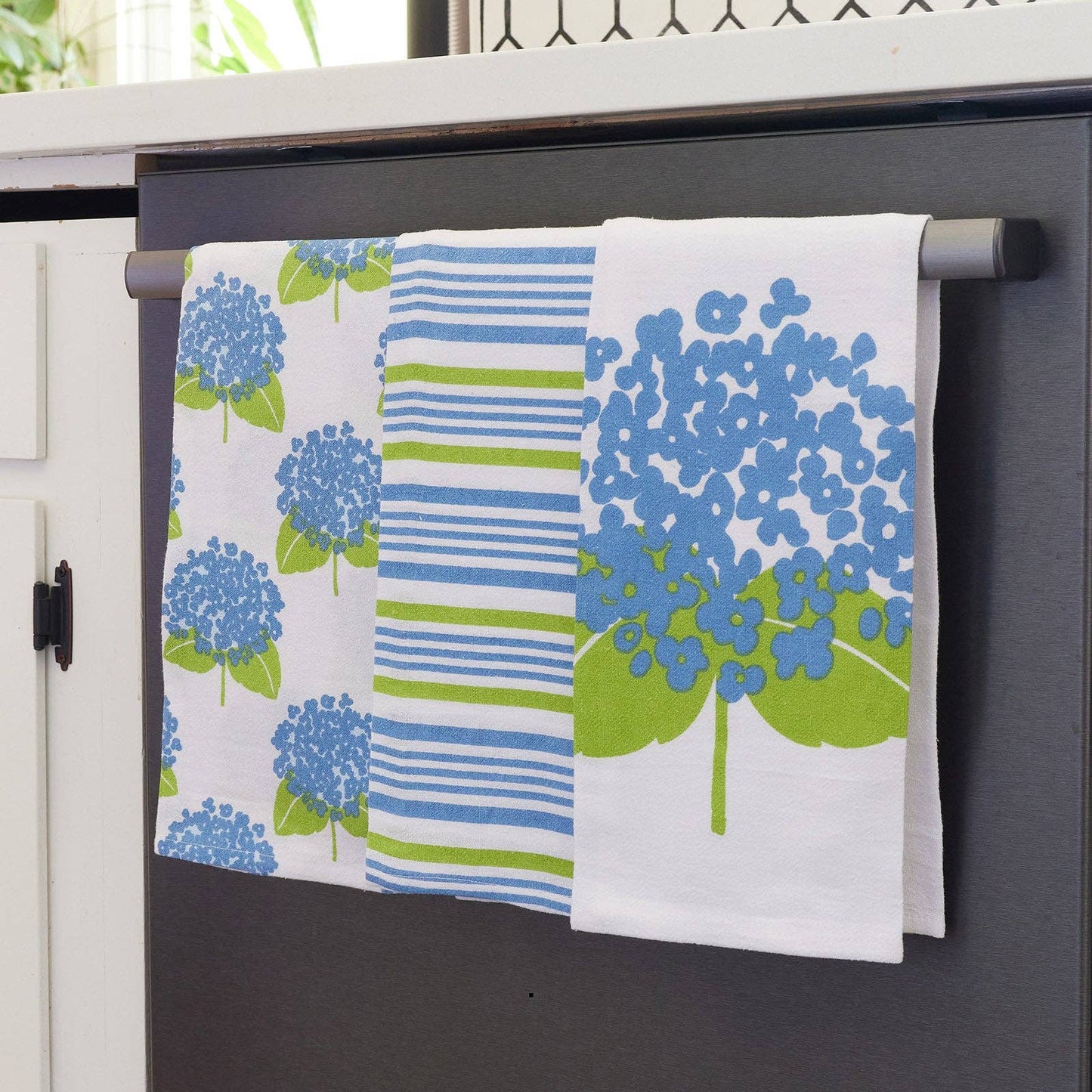 Hydrangea Cotton Kitchen Towels