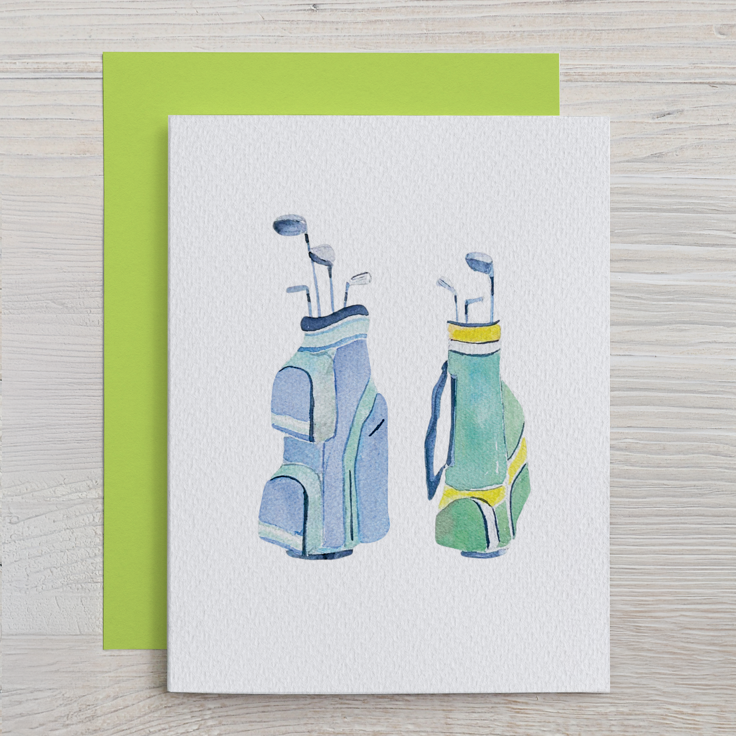 Watercolor Golf Note Card Set (6 assorted designs)