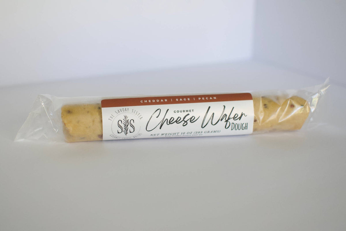 Cheddar | Sage | Pecan Gourmet Cheese Wafer Dough Log
