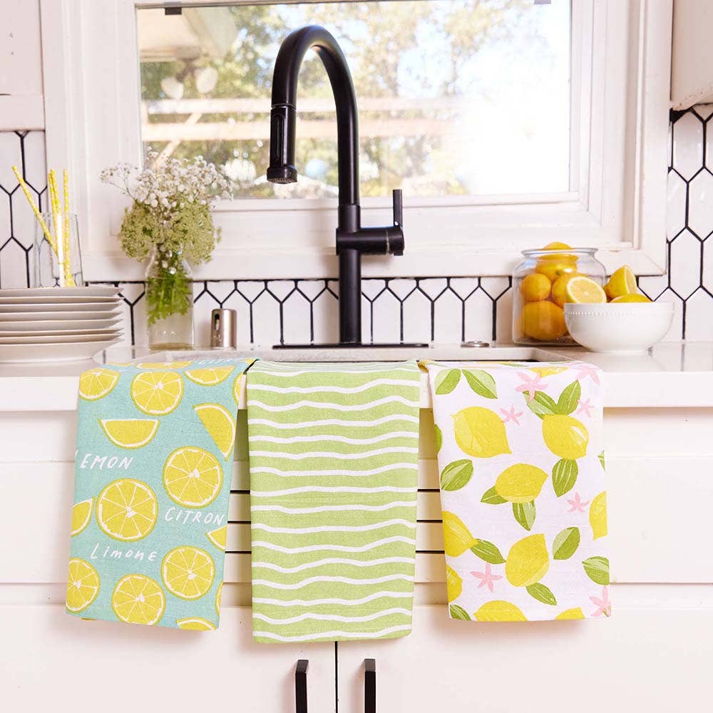 Limone Cotton Kitchen Towels