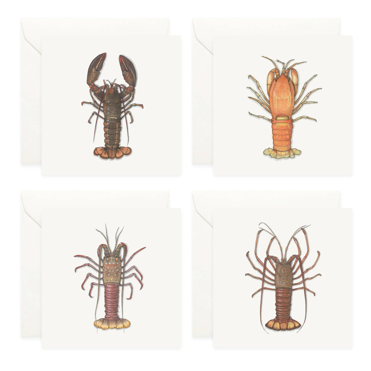 Mini Cards Set / Lobsters