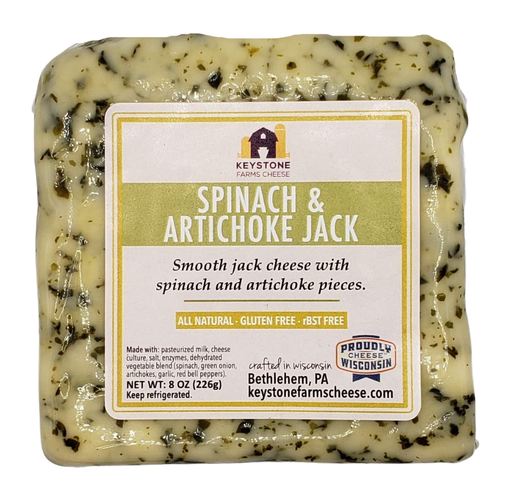 Spinach & Artichoke Jack Cheese